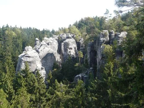 Prachovske rocks Stock Photos