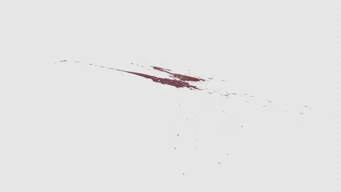 Practical Blood Splatter Ground Gun Shot Slit 3840x2160 Stock Footage 249333996