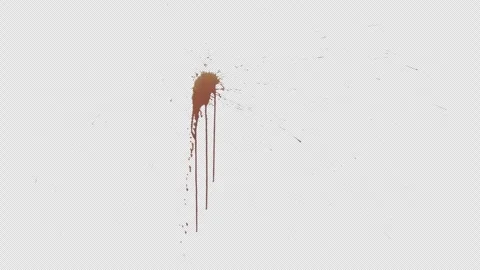 Practical Blood Splatter Wall Gun Shot Slit 3840x2160 Stock Footage 289410610