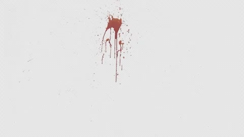 Practical Blood Splatter Wall Gun Shot Slit 3840x2160 Stock Footage 289411118