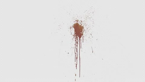 Practical Blood Splatter Wall Gun Shot Slit 3840x2160 Stock Footage 289411168