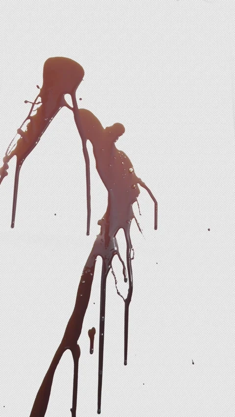 Practical Blood Splatter Wall Halloween Slit 2160x3840  Stock Footage 289411893