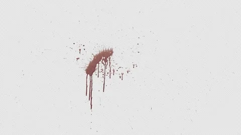 Practical Blood Splatter Wall Halloween Slit 2160x3840  Stock Footage 289412560