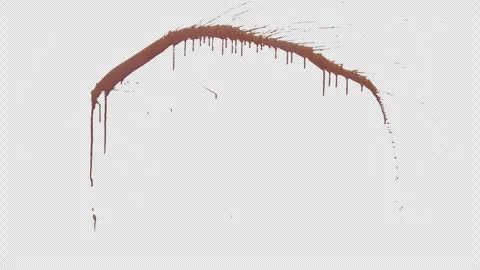 Practical Blood Splatter Wall Sword Slit 3840x2160 Stock Footage 289411101