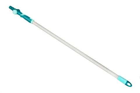 Practical design extension rod for easy cleaning isolated on white Stock Photos