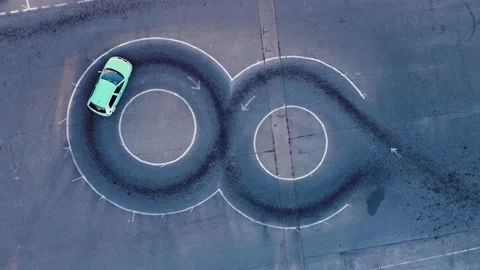 Practical Driving Test Aerial Stock-Footage 168553765
