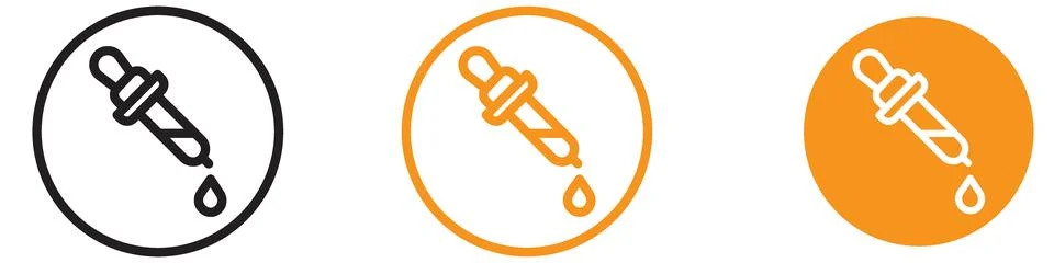 Practical Dropper Icon for Pharmacy and Scientific Illustrations Essential .. Stock Illustration