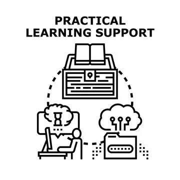 Practical learning support system and knowledge sharing イラスト素材