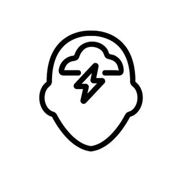Practical mindset icon vector. Isolated contour symbol illustration Illustrazione stock