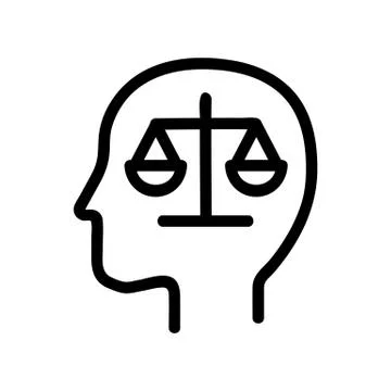 Practical mindset icon vector. Isolated contour symbol illustration Illustrazione stock