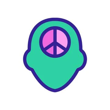 Practical mindset icon vector. Isolated contour symbol illustration Illustration