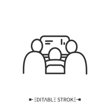 Practical training icon. Editable illustration Illustrazione stock