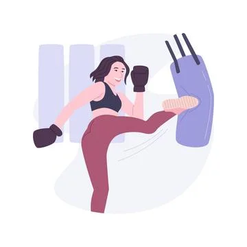 Practice blows isolated cartoon vector illustrations. Stock Illustration