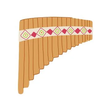 Practice flute cartoon vector illustration Illustrazione stock