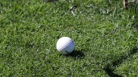 Practice Golf Ball Close Up Video stock 61647013