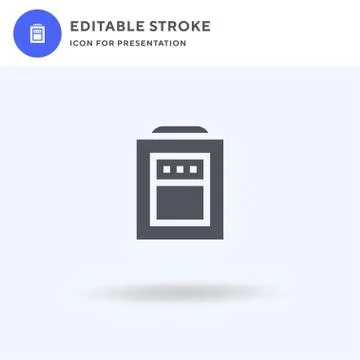 Practice icon vector, filled flat sign, solid pictogram isolated on white, lo 스톡 일러스트