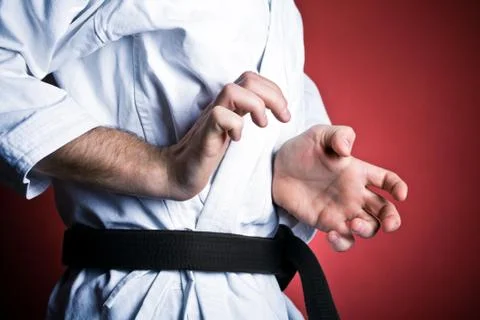 Practice karate Stock Photos