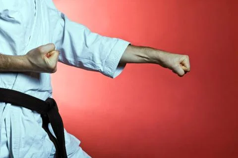 Practice karate Stock-Fotos