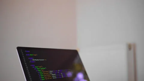 Practice of knowledge in programming languages. Stock Footage 201569646