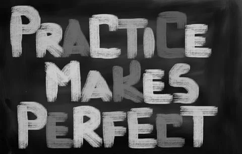 Practice Makes Perfect Concept Stock Illustration