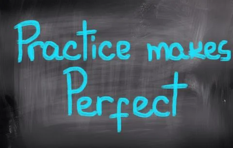 Practice Makes Perfect Concept Stock Illustration