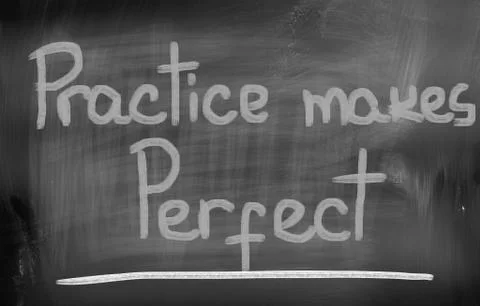 Practice Makes Perfect Concept Stock Illustration