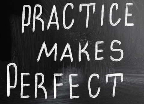 Practice makes perfect Stock Illustration