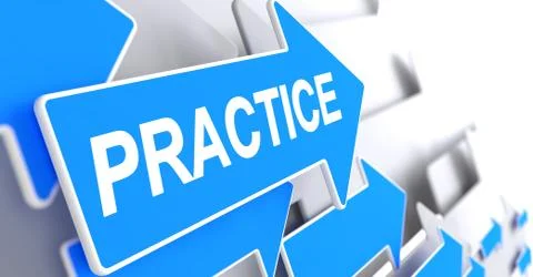 Practice - Message on Blue Pointer. 3D イラスト素材