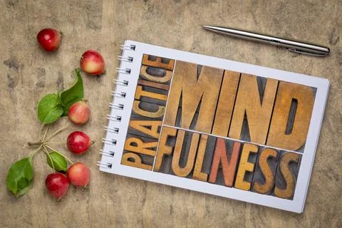 Practice mindfulness concept Stock Photos