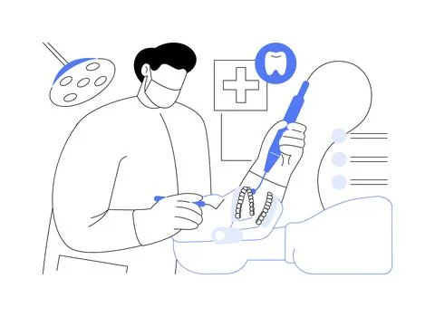 Practice with a model isolated cartoon vector illustrations. Illustrazione stock