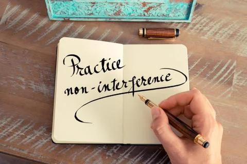 Practice Non Interference Stock Photos