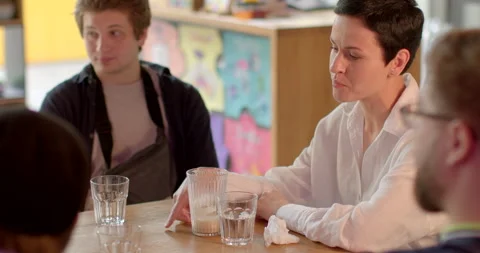 Practice presenting arguments teamwork effective communication Stock Footage 251382097