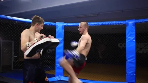 Practice of punches Stock Footage 71979357