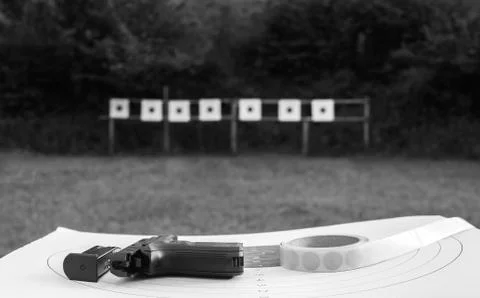 Practice range Foto stock