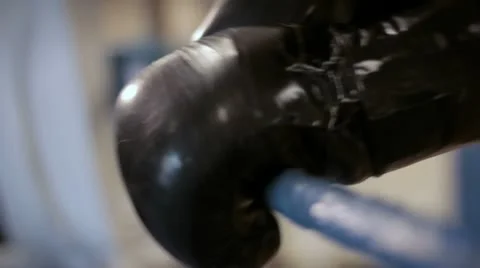 Practicing boxing Stock Footage 22664326