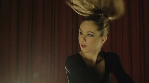 Practicing dance Stock Footage 27140990