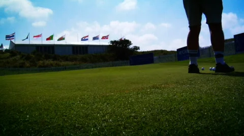 Practicing putting Stock-Footage 84080