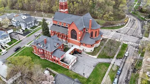 Practicing Religion - St. Vincent De Paul Church - Syracuse, NY Stock Photos