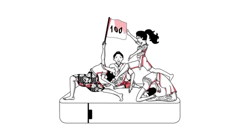 Practicing yoga asanas Stock Footage 269286575