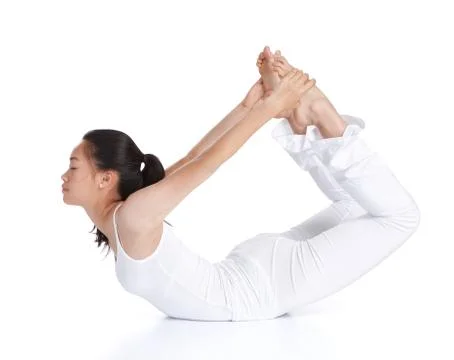 Practicing yoga Stock Photos