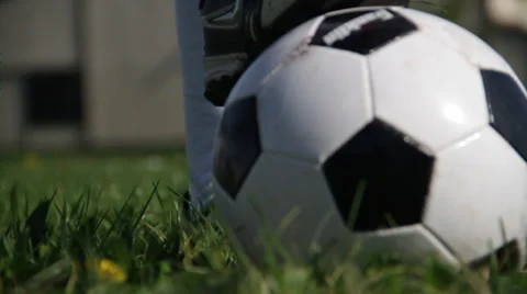 Practise session on a bright sunny day with Nike boots Stock Footage 36250113