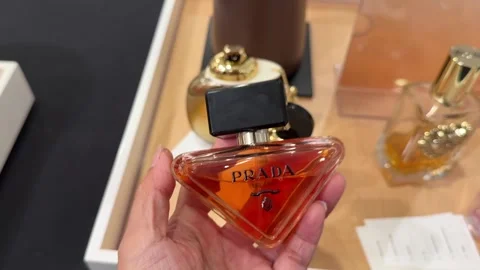 Prada, Dolce &amp; Gabbana Devotion, Versace Perfume Collection Stock Footage 325389272