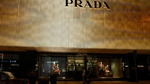 Prada Store in Hong Kong Stock-Footage 108542295