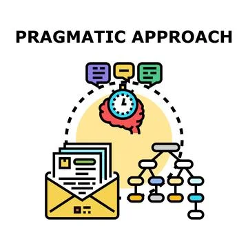 Pragmatic approach optimizing business strategy and problem solving Stockillustratie