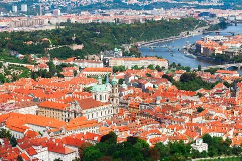 Prague from above Stock Photos