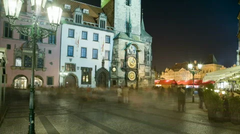 Prague Astronomical Clock 30p Stock Footage 797582