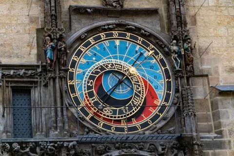 Prague astronomical clock at the Old Town City Hall 写真素材
