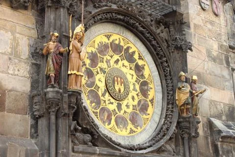 Prague Astronomical Clock Stock Photos