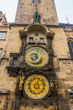 Prague Astronomical clock Stock Photos