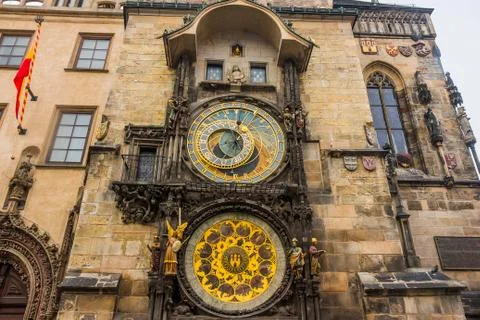 Prague Astronomical clock Stock Photos